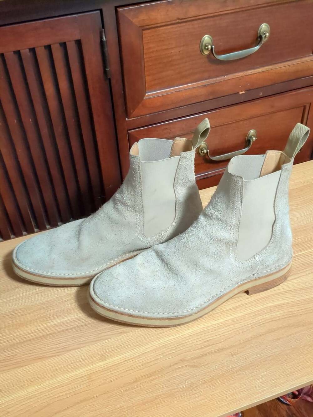 Yeezy Season 6 Chelsea Boots Taupe Suede